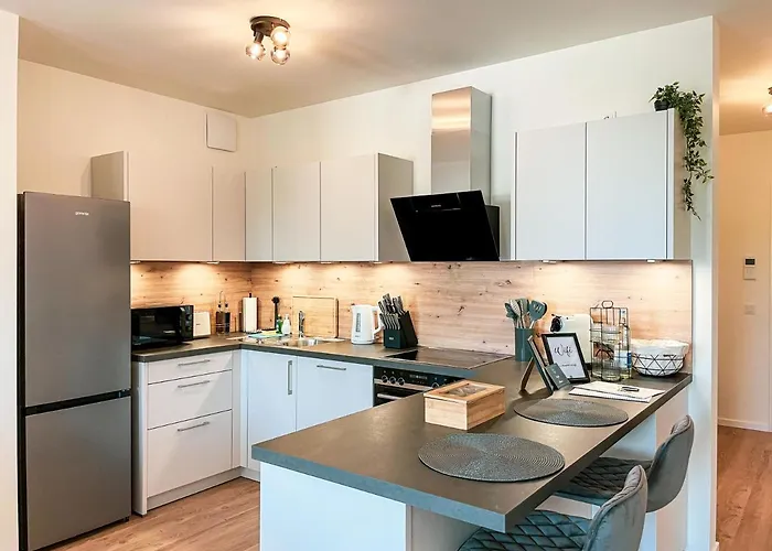 Uniqe- 6 Pers - Design - Fair - Sky-tv - Parking 公寓 奥格斯堡