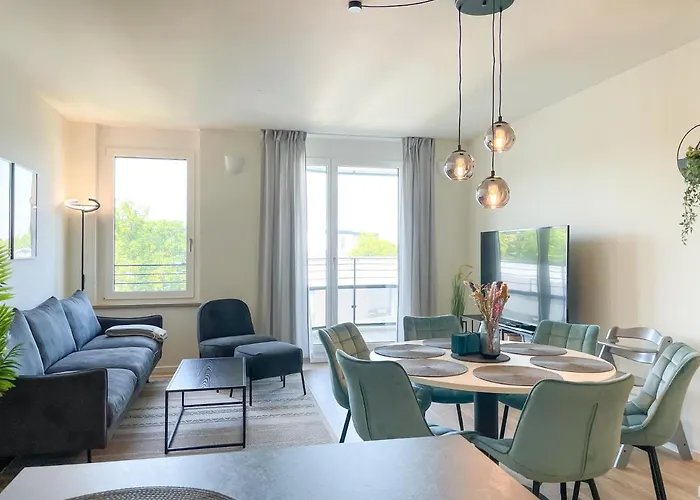 Uniqe- 6 Pers - Design - Fair - Sky-tv - Parking 公寓 奥格斯堡